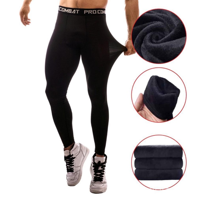 Quick Dry Underwear - Pantaloni aderenti da uomo per palestra,