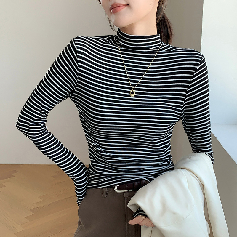 Base Layer Top - Maglietta Classica a Righe da Donna